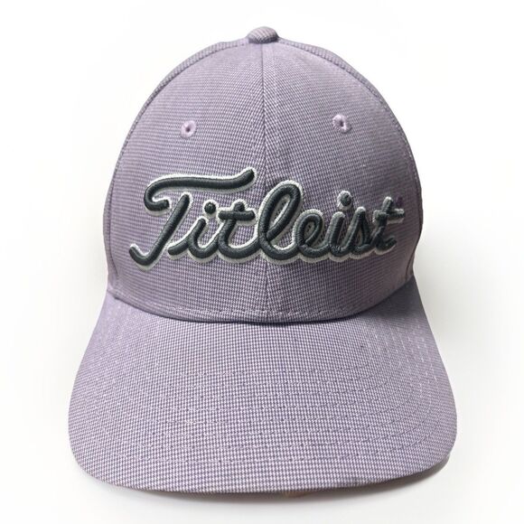 Titleist Golf Hat Cap Lavender Purple Gray Script Adjustable Strapback Unisex - Picture 1 of 8